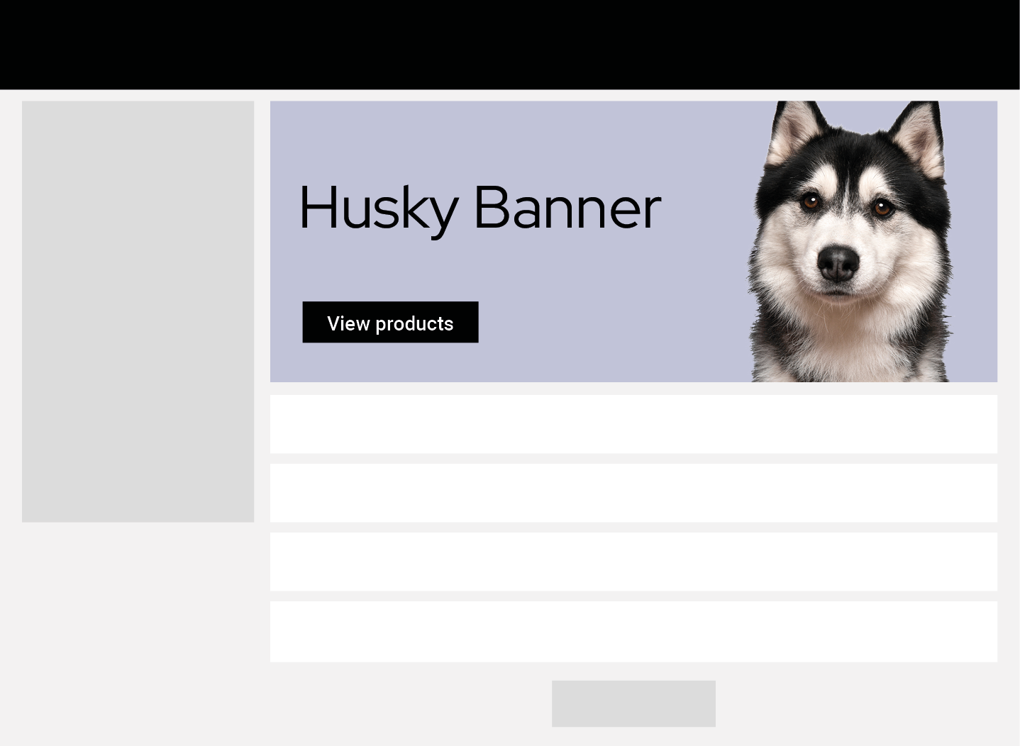 husky banner
